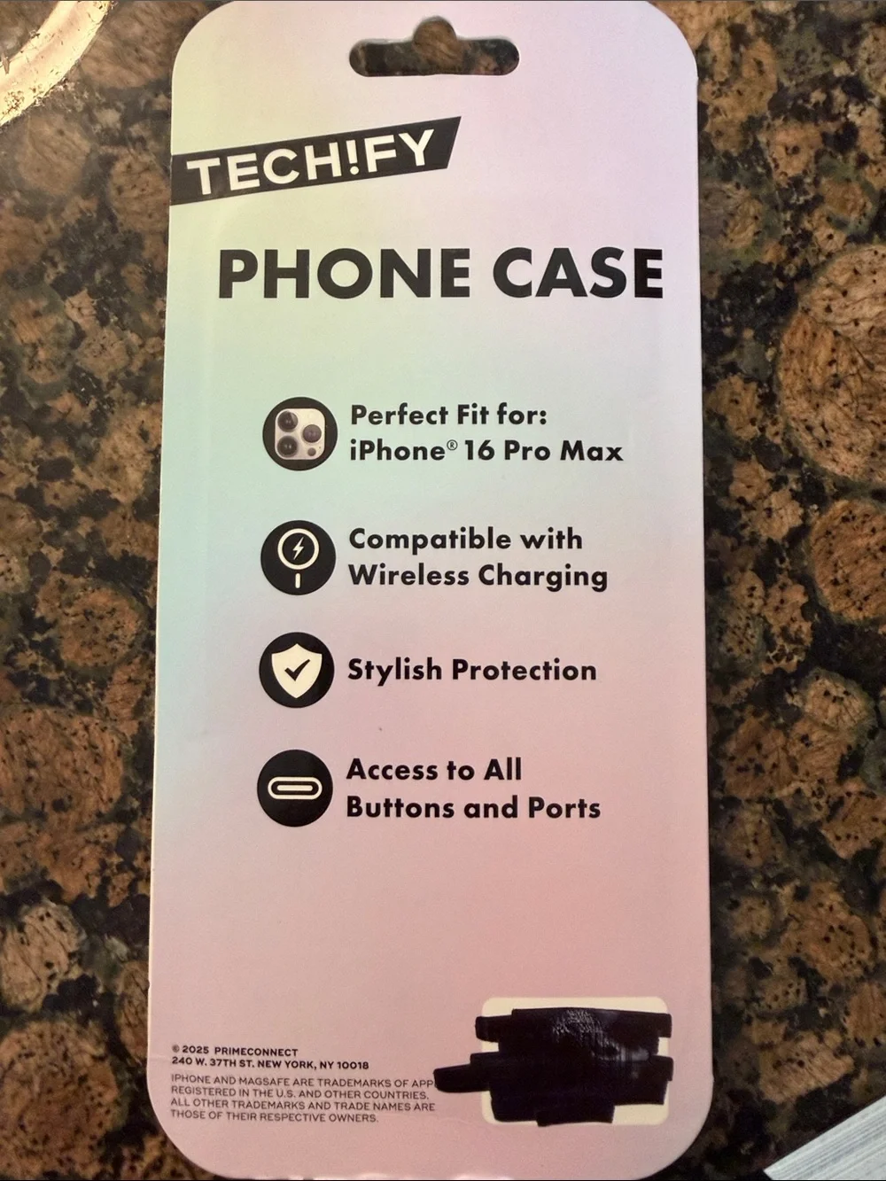 Clear Paisley MagSafe Phone Case for iPhone 16 Pro Max - Compatible Design